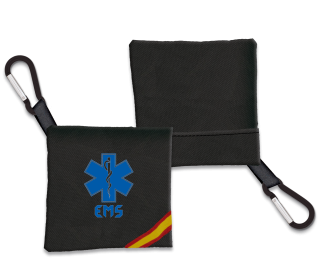 Portamascarilla EMS Negro Bandera