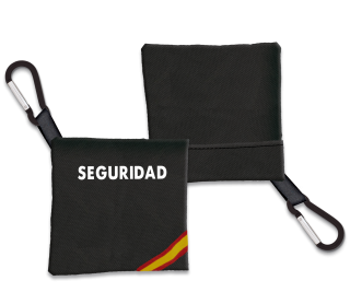 Portamascarilla Seguridad  Negro Bandera
