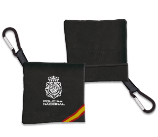 Portamasca. Policia Nacional Negro Band.