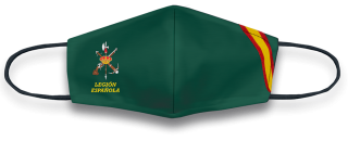 Mascarilla VERDE BANDERA. LEGION ESPAÑOL