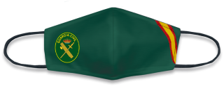 Mascarilla VERDE BANDERA. GUARDIA CIVIL