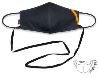 Mascarilla Bandera Negra con Cordon M