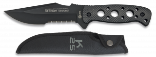 Cuchillo K25.Funda.Hoja:13.5 cm