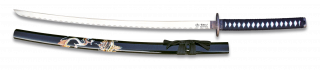 katana tole10.negra. Peana. 68 cm