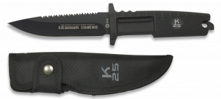 K25.Cuchillo puño goma titanium c. 12.5