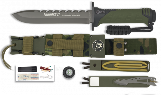 K25.Cuchillo Thunder II. Camo verde. 17.