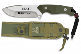 Cuchillo K25. BRAVO.cachas verde.12.5
