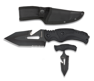 Cuchillo Tactico Skinner Albainox. Negro
