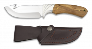 Cuchillo Caza Mango olivo. Total: 22.7