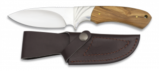 Cuchillo Caza Mango olivo. Total: 23cm