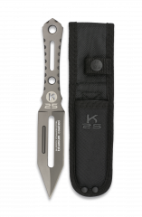 cuchillo lanzador K25 titanio. t:19.5