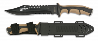 Cuchillo Albainox Soldier coyote. H: 19