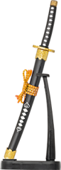 Mini Katana negra c/ peana