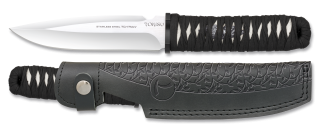 cuchillo TOKISU con funda de piel. 15.5