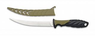 cuchillo pesca con funda ABS. Hoja: 15.8