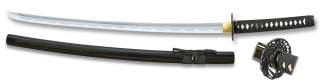 katana negra Tole10 templada al aceite