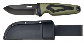 cuchillo Albainox doble inyección verde.