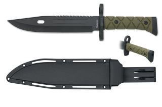 Cuchillo táctico ALBAINOX verde-negro
