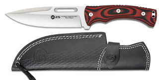 Cuchillo K25  G.10 rojo-negro Hoja: 15