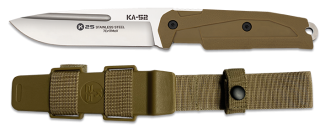K25 Cuchillo, KA-52 mango goma Coyote.