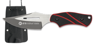 Cuchillo K25 G10 rojo-negro total: 13.5