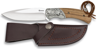 Cuchillo caza Albainox madera virola Cie