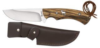 Cuchillo caza Albainox ciervo. funda pie