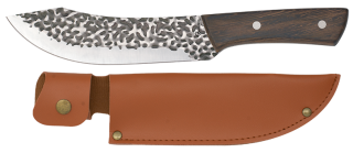 cuchillo puño madera / funda polipiel. h