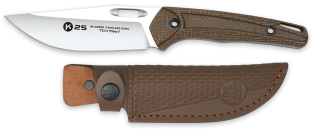 Cuchillo K25 Mikarta Caramelo Hoja: 11 c