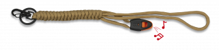 Llavero paracord con silbato Coyote