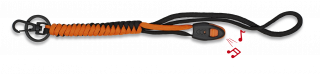 Llavero paracord con silbato Naranja