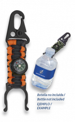Paracord Naranja para botellas con bruj.