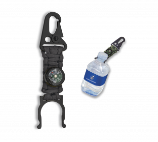 Paracord Sujeta botellas con Brujula