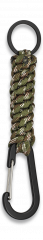 Mosquetón con paracord camo y anilla