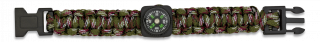 Pulsera paracord CAMO con brújula