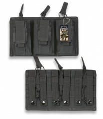 Funda de cargador triple Negra