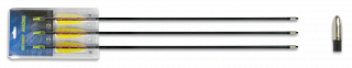 Set 3 flechas fibra. 28"
