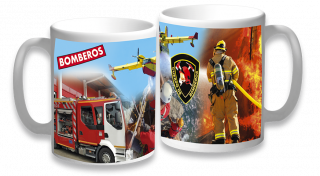 taza ceramica Bomberos