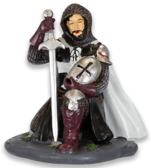 Figura Resina Templarios Reverencia negr