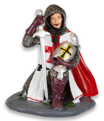 Figura Resina Templarios reverencia rojo