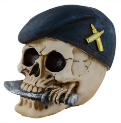 Cabeza Resina Calavera Militar