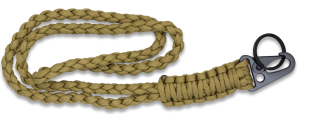 llavero paracord con mosqueton metalico