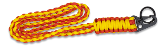 llavero paracord con mosqueton metalico