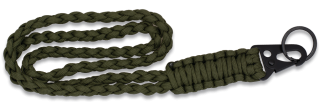 llavero paracord con mosqueton metalico
