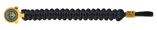 pulsera paracord Barbaric oro / negro.