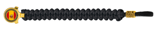 pulsera paracord Barbaric oro / negro. p