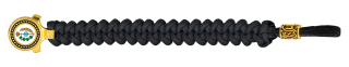 pulsera paracord Barbaric oro / negro. p