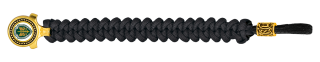 pulsera paracord Barbaric oro / negro. p