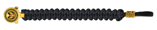 pulsera paracord Barbaric oro / negro.
