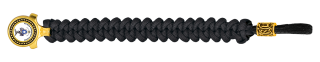 pulsera paracord Barbaric oro / negro. p